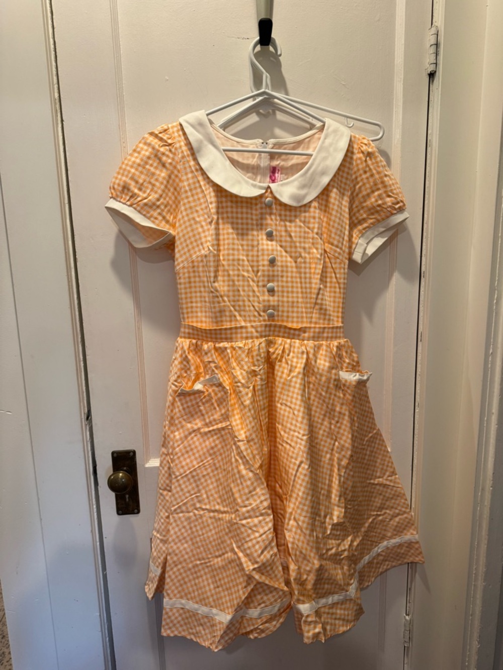 Gingham Peter Pan Collar Dress